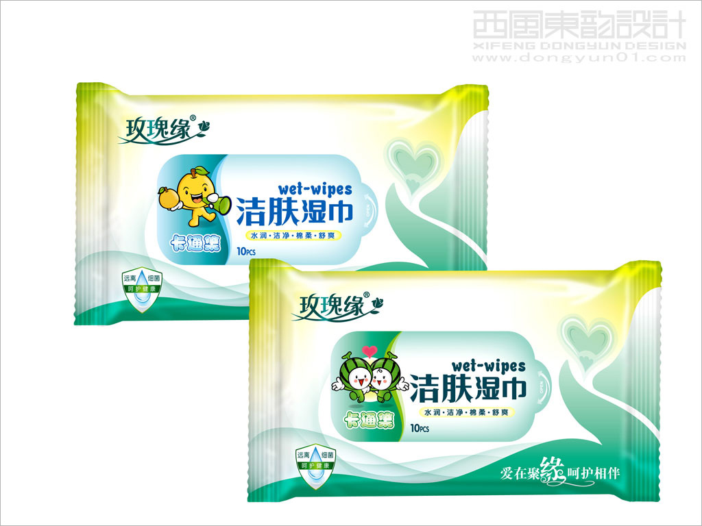 “玫瑰緣”系列濕巾包裝設(shè)計(jì)--潔膚濕巾包裝設(shè)計(jì)