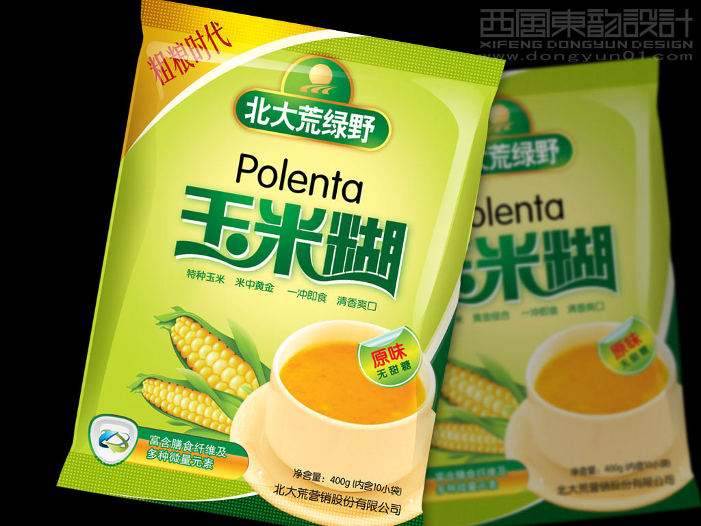北大荒系列玉米糊包裝設計之原味玉米糊包裝設計