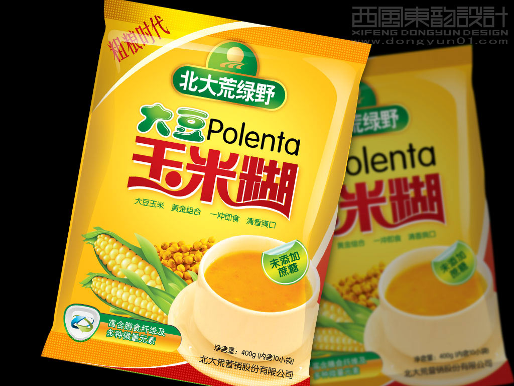 北大荒系列玉米糊包裝設計之大豆玉米糊包裝設計