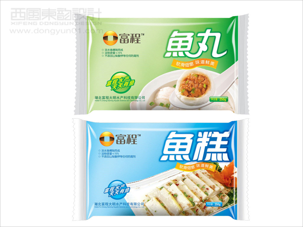 湖北大明水產(chǎn)科技有限公司富程魚(yú)丸包裝設(shè)計(jì)魚(yú)糕包裝設(shè)計(jì)