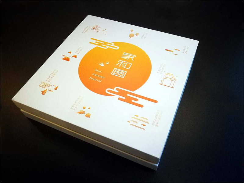 家和園月餅包裝設(shè)計，清新淡雅的傳統(tǒng)風(fēng)格設(shè)計