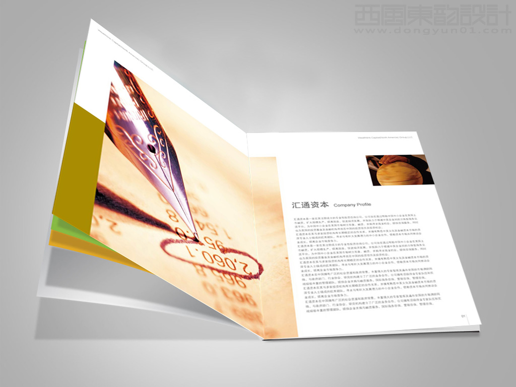 匯通北美資本集團(tuán)畫(huà)冊(cè)內(nèi)頁(yè)設(shè)計(jì)之匯通資本簡(jiǎn)介頁(yè)