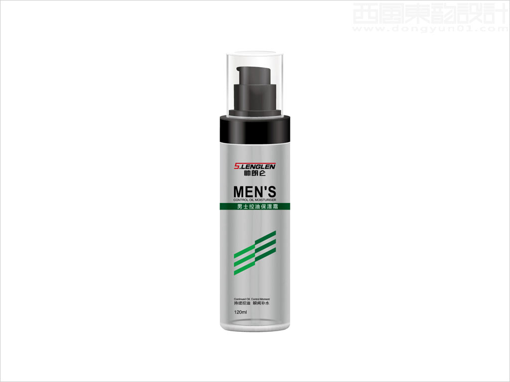 北京勝嬌翔日化用品有限公司帥朗侖男士控油保濕霜化妝品包裝設計