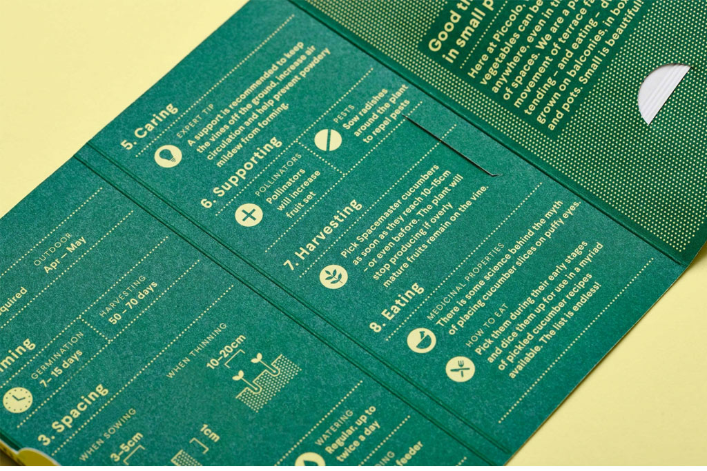 意大利Piccolo種子包裝設(shè)計細(xì)節(jié)特寫