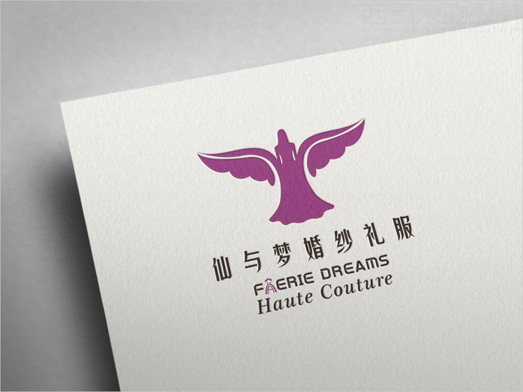 北京仙與夢婚紗禮服有限公司標(biāo)志設(shè)計應(yīng)用效果圖