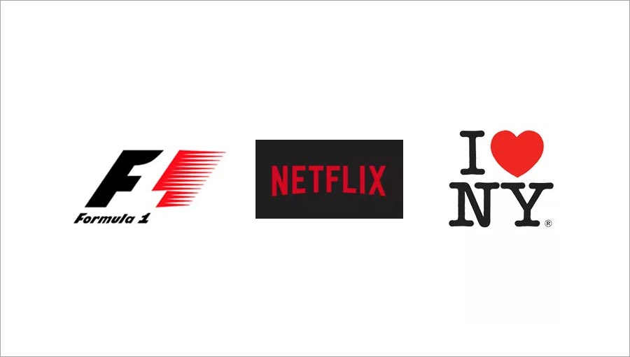 標志設(shè)計中紅色加黑色的組合應(yīng)用