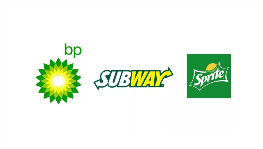 標志設(shè)計中綠色加黃色的組合應(yīng)用