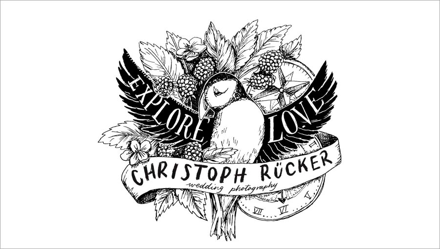 插畫婚禮的logo設計 插畫婚禮的logo設計