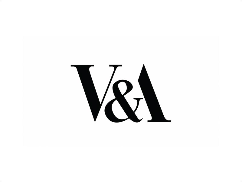 V＆A logo設(shè)計(jì)，由Alan Fletcher在1990年設(shè)計(jì)，至今仍在使用