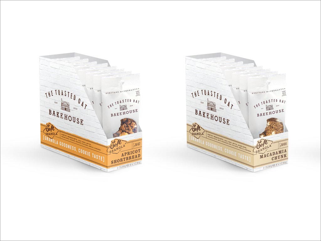 美國帶來懷舊之情的面包食品包裝設(shè)計(jì)之展示盒設(shè)計(jì)