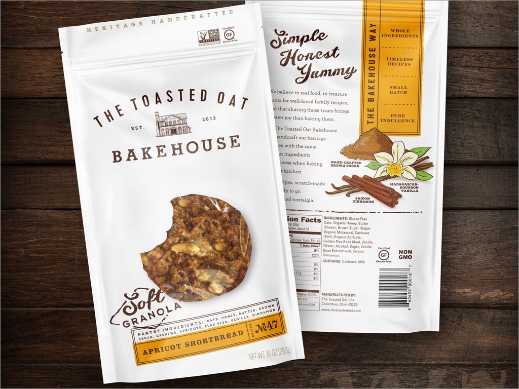 美國帶來懷舊之情的面包食品包裝袋設(shè)計(jì)