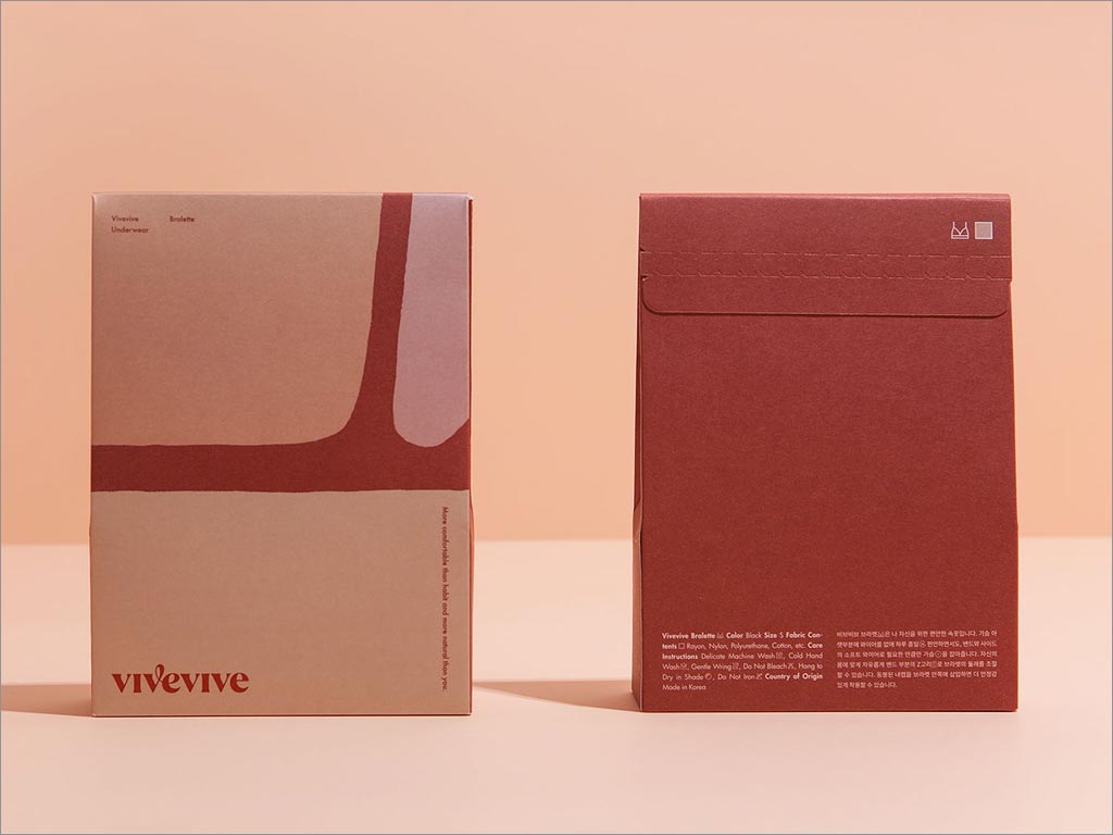 韓國Vivevive內(nèi)衣包裝盒設(shè)計(jì)