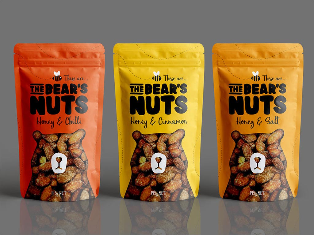 可愛的堅(jiān)果包裝設(shè)計(jì)