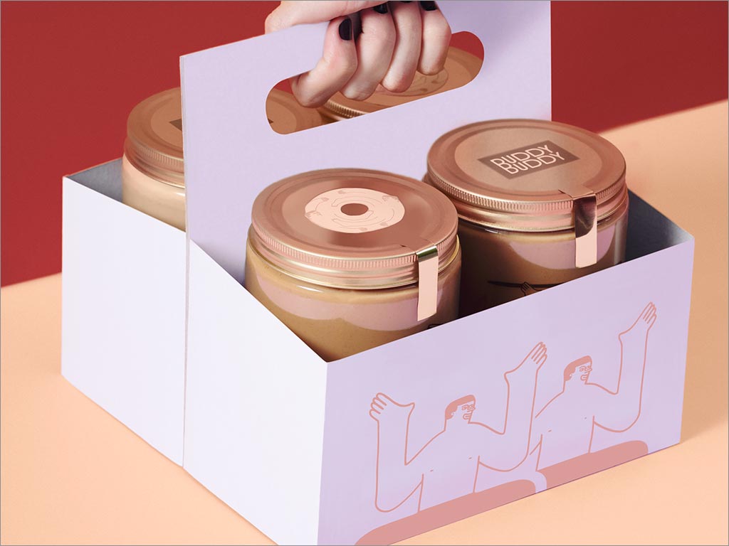 比利時Buddy Buddy堅果醬手提盒包裝設(shè)計