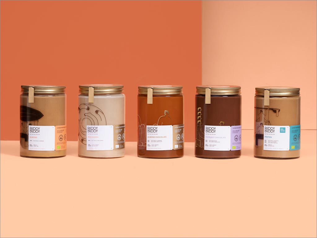 比利時Buddy Buddy堅果醬包裝設(shè)計