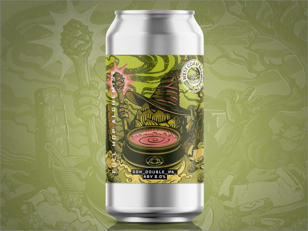 加州感覺與日本藝術(shù)相結(jié)合的Hop Dude啤酒包裝設(shè)計(jì)