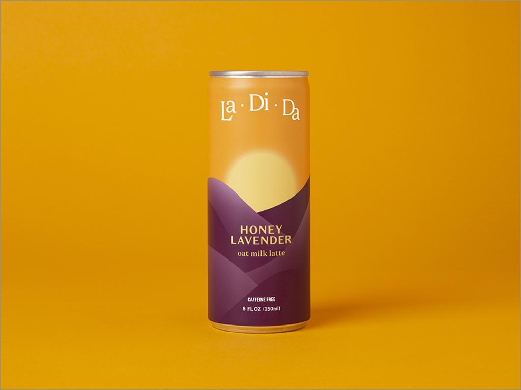 LaDiDa金姜黃味燕麥牛奶拿鐵飲料包裝設(shè)計(jì)