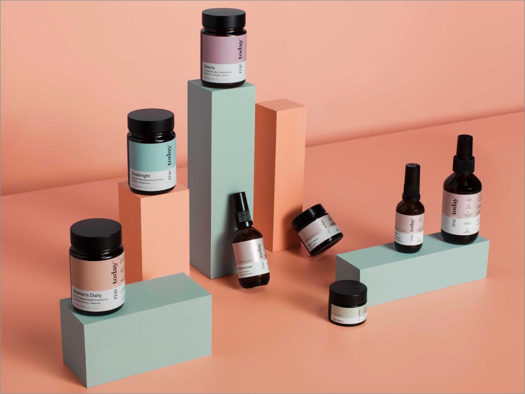 me today護(hù)膚品與保健品包裝設(shè)計實物照片