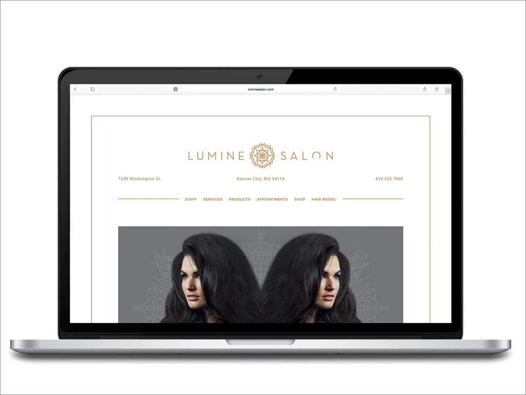 美國Lumine Salon美容美發(fā)沙龍網(wǎng)站首頁設(shè)計(jì)