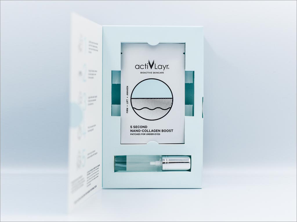新西蘭activLayr海洋膠原蛋白面膜包裝盒設(shè)計(jì)之開(kāi)盒效果