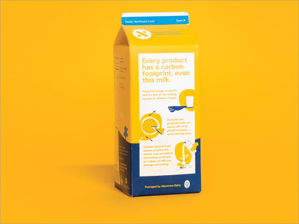 美國(guó)Neutral牛奶利樂磚包裝設(shè)計(jì)之背面