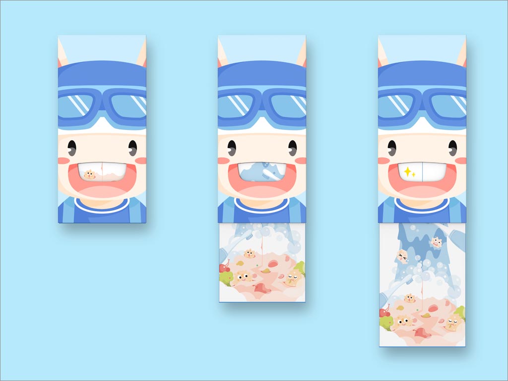 小米米兔兒童聲波電動(dòng)牙刷包裝設(shè)計(jì)之開(kāi)盒過(guò)程展示