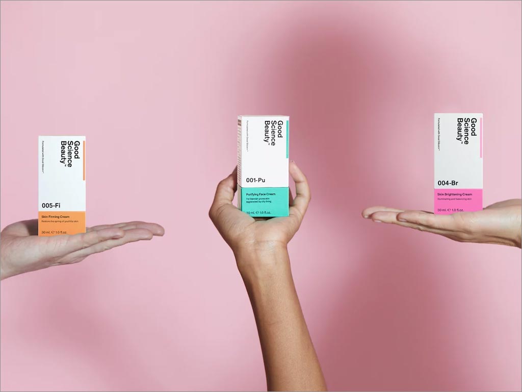 美國good science beauty護膚產(chǎn)品包裝盒設計