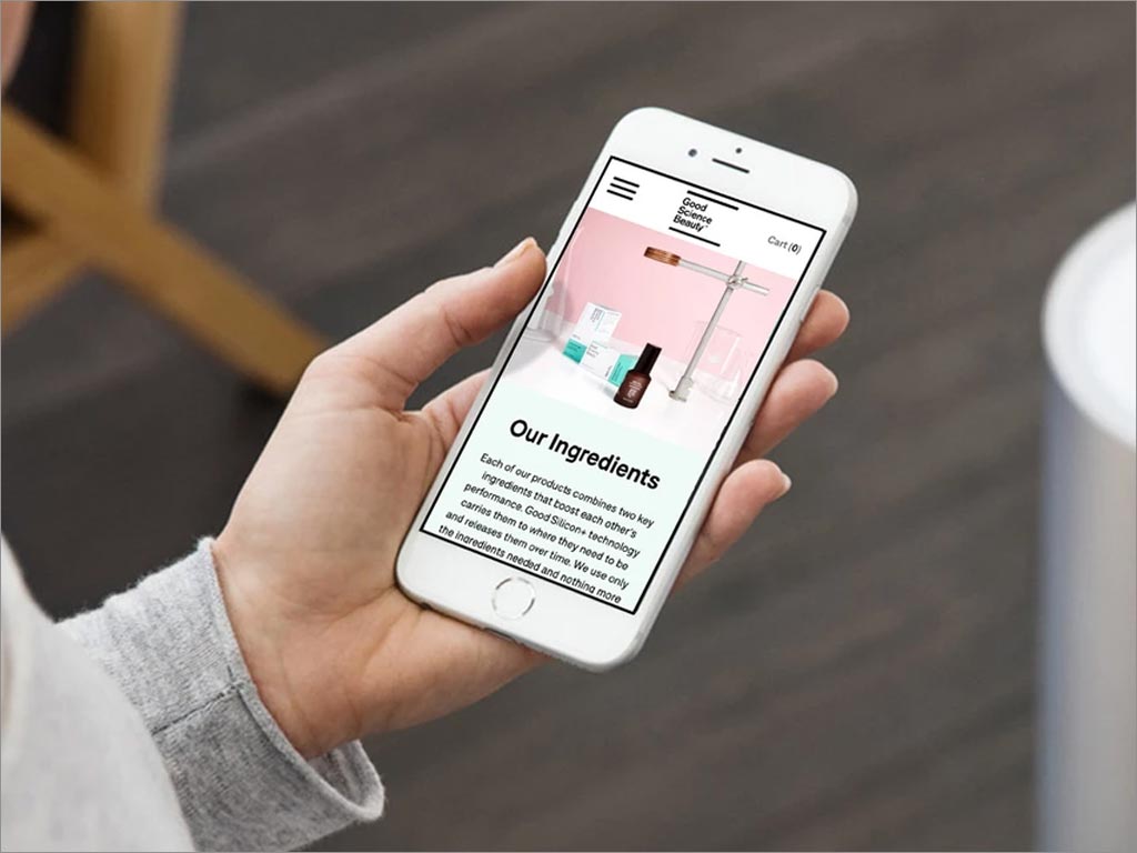 美國good science beauty護膚產(chǎn)品手機端網(wǎng)站設計