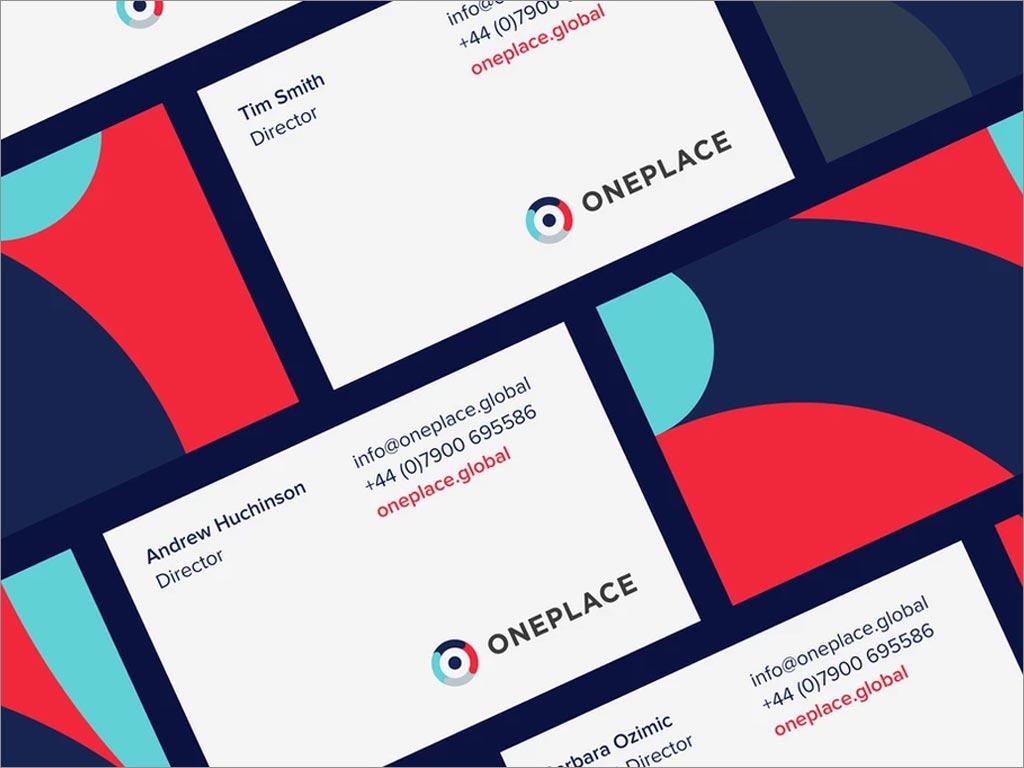 英國(guó)OnePlace客戶(hù)關(guān)系管理系統(tǒng)品牌形象名片設(shè)計(jì)