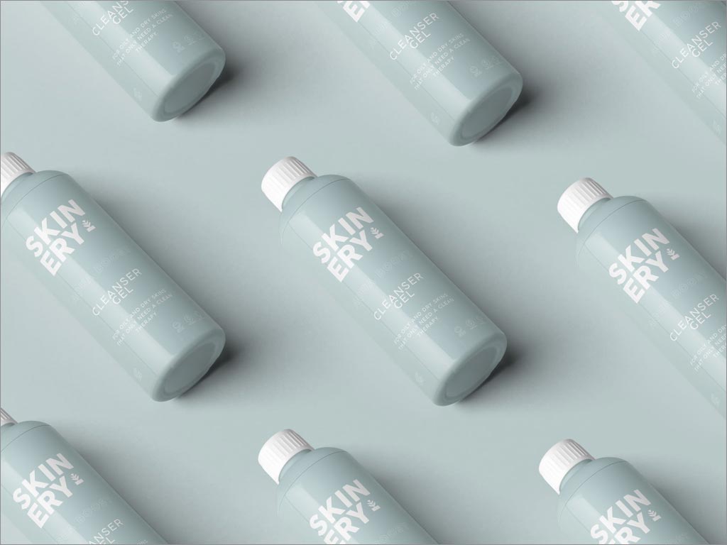 簡約的Skinery有機(jī)護(hù)膚產(chǎn)品瓶體包裝設(shè)計(jì)