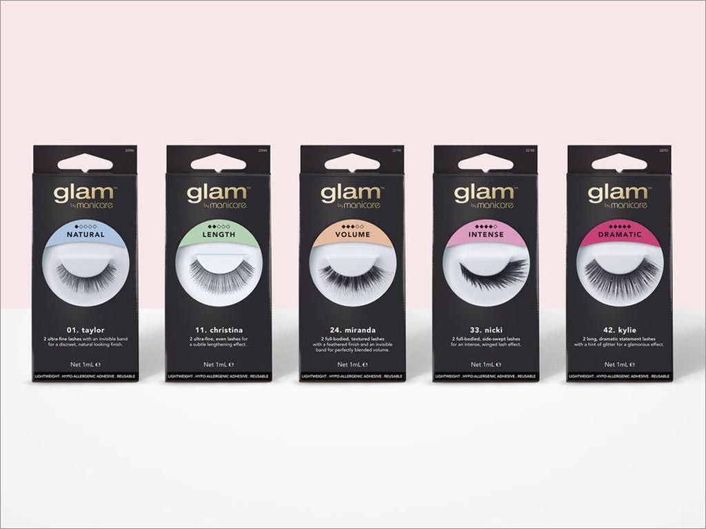 澳大利亞Glam假睫毛美容產(chǎn)品包裝設(shè)計(jì)