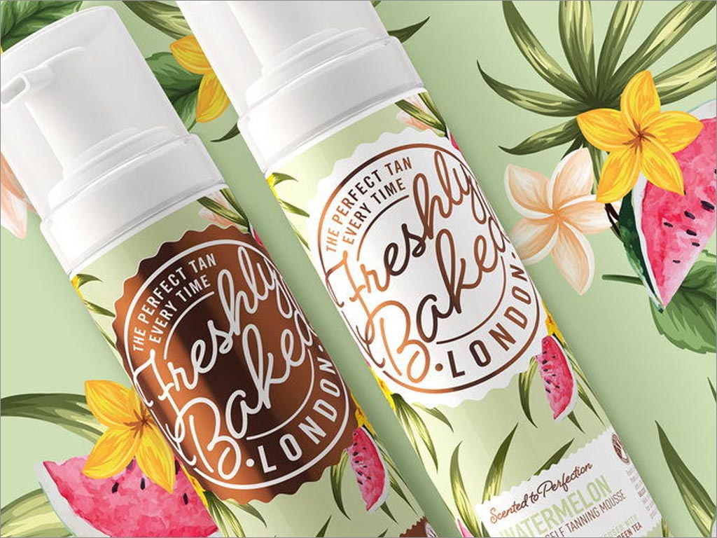 FRESHLY BAKED LONDON防曬黑霜包裝設(shè)計(jì)之插畫設(shè)計(jì)