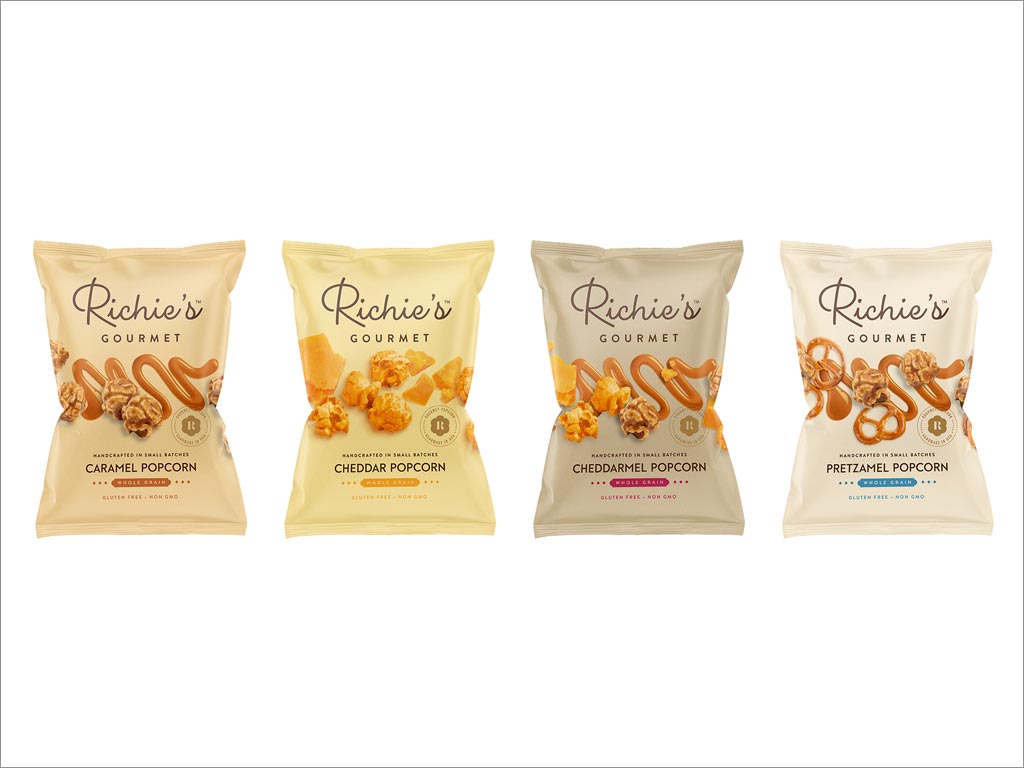 巴西Richie's Gourmet爆米花休閑食品包裝袋設(shè)計(jì)