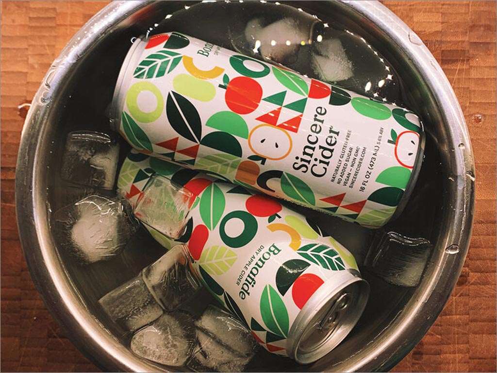 Sincere Cider蘋果酒包裝設計之實物照片