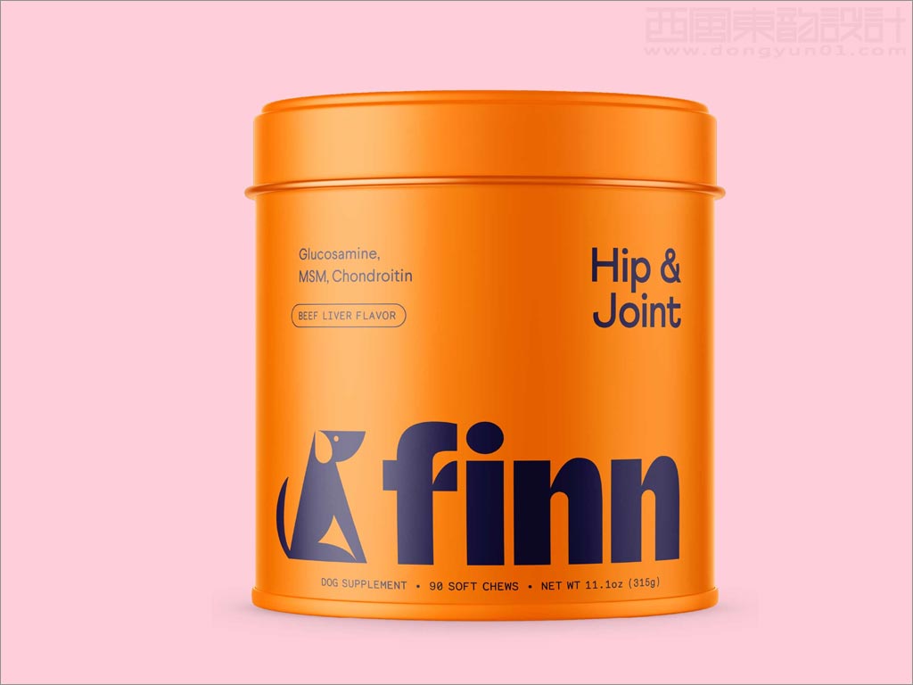 美國Finn寵物狗骨骼保健食品包裝設(shè)計