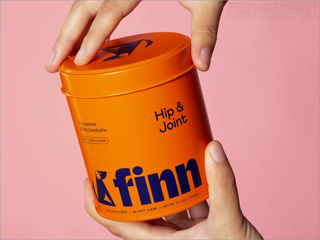 美國Finn寵物狗保健食品包裝設(shè)計之實(shí)物照片