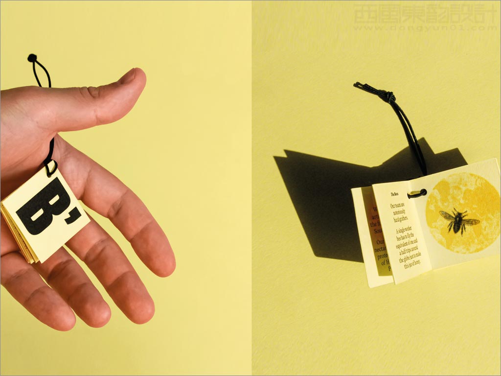 英國B's Bees蜂蜜包裝設(shè)計之吊牌設(shè)計