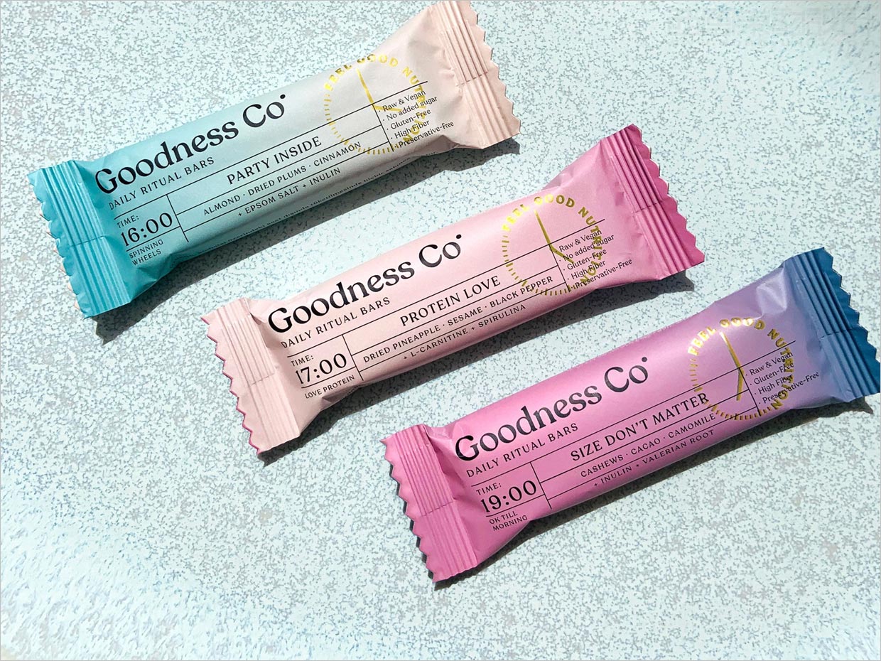 土耳其Goodness能量棒功能性零食小吃包裝設(shè)計之實物照片