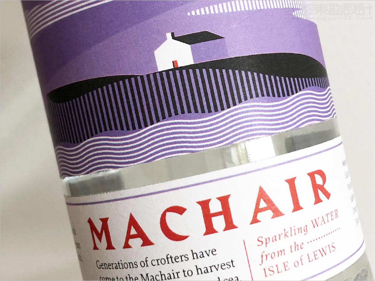 英國Machair礦泉水包裝設(shè)計之局部細(xì)節(jié)展示