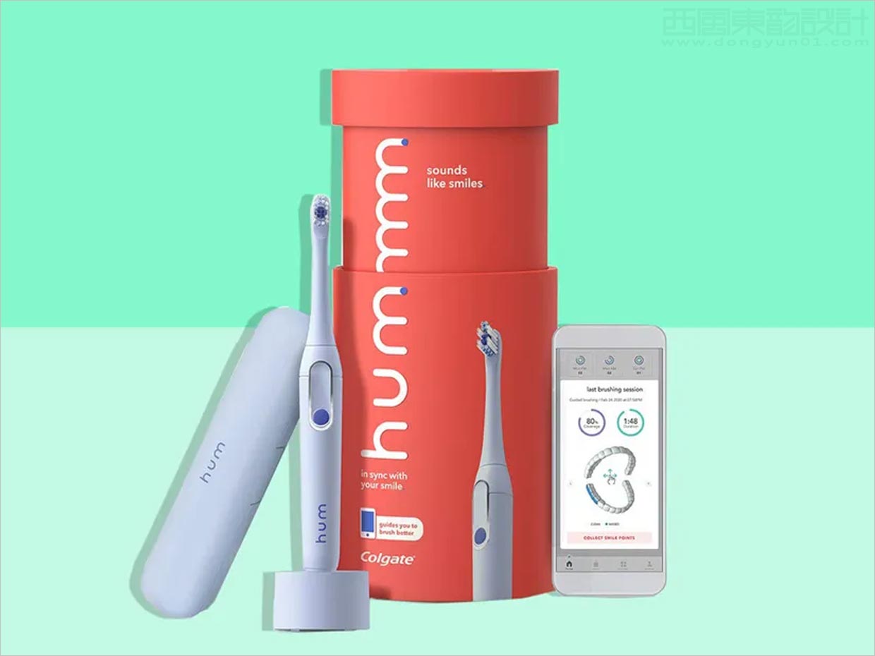 美國高露潔Hum智能電動(dòng)牙刷包裝設(shè)計(jì)