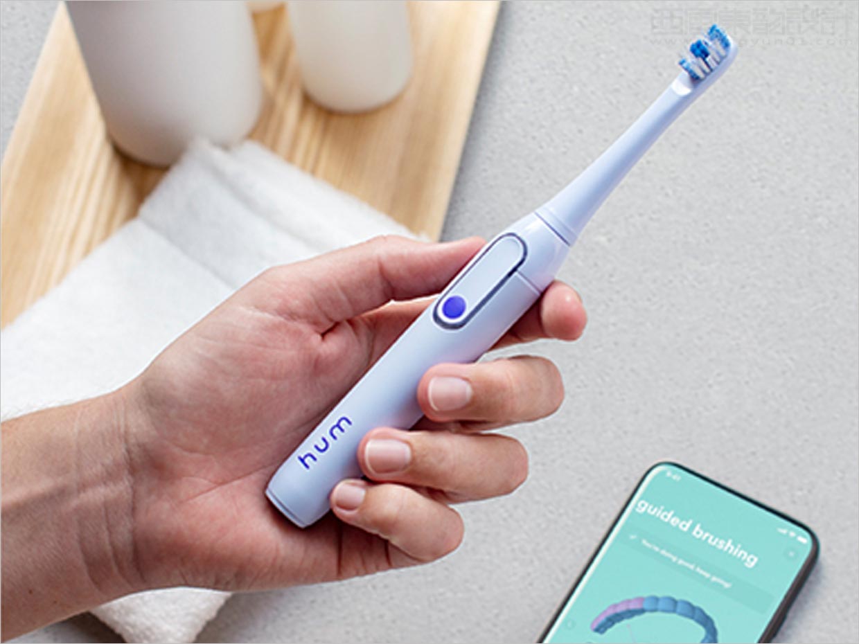 美國高露潔Hum智能電動(dòng)牙刷實(shí)物照片計(jì)