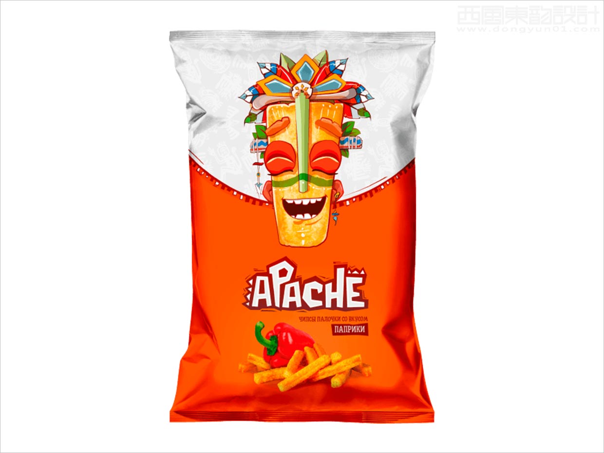 亞美尼亞Apache兒童薯?xiàng)l薯片休閑食品包裝設(shè)計(jì)