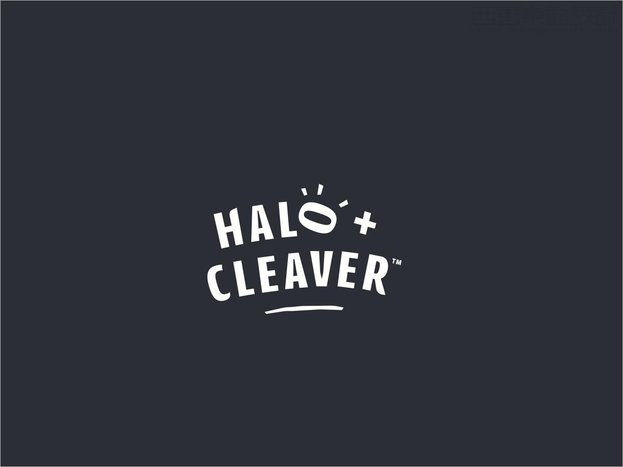 美國Halo+Cleaver醬料調(diào)味品品牌logo設(shè)計(jì)