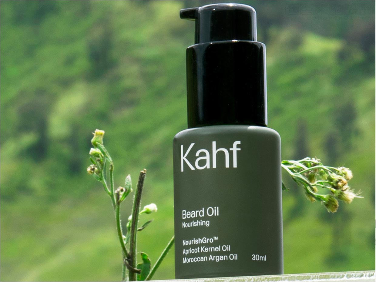 簡約的印度尼西亞Kahf男士護理化妝品包裝設(shè)計