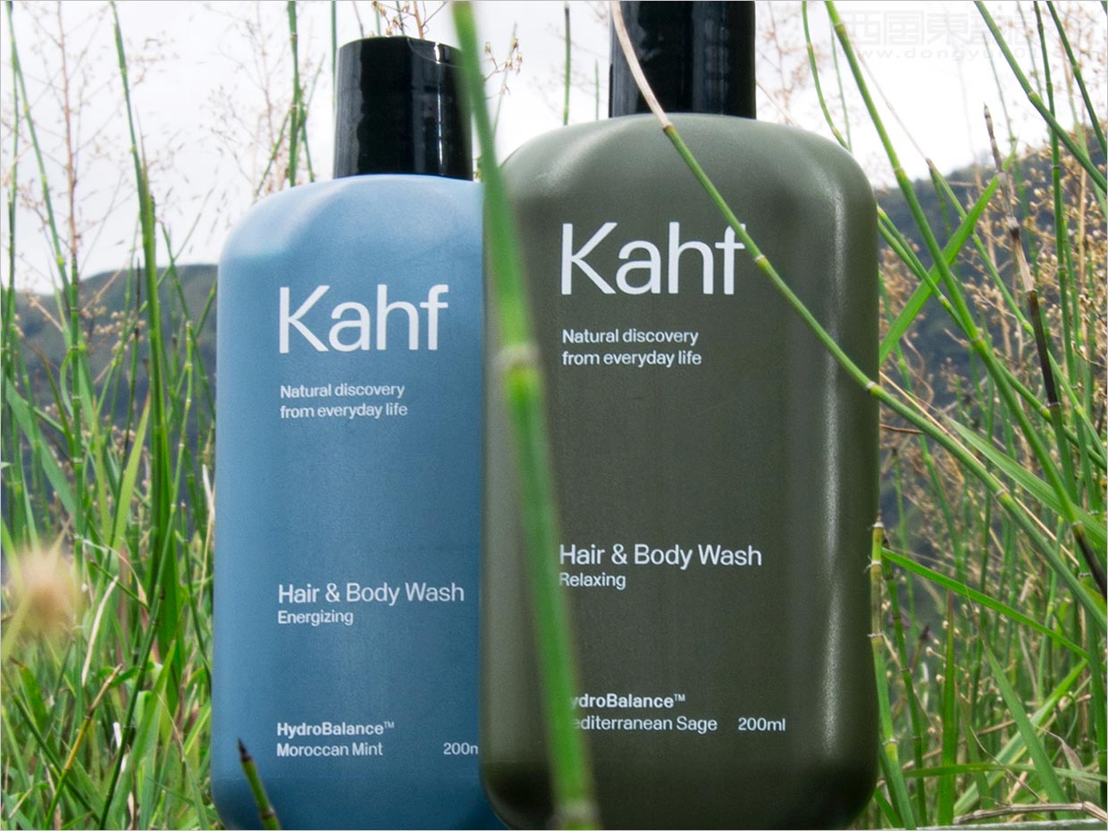 簡約的印度尼西亞Kahf男士護理化妝品包裝設(shè)計