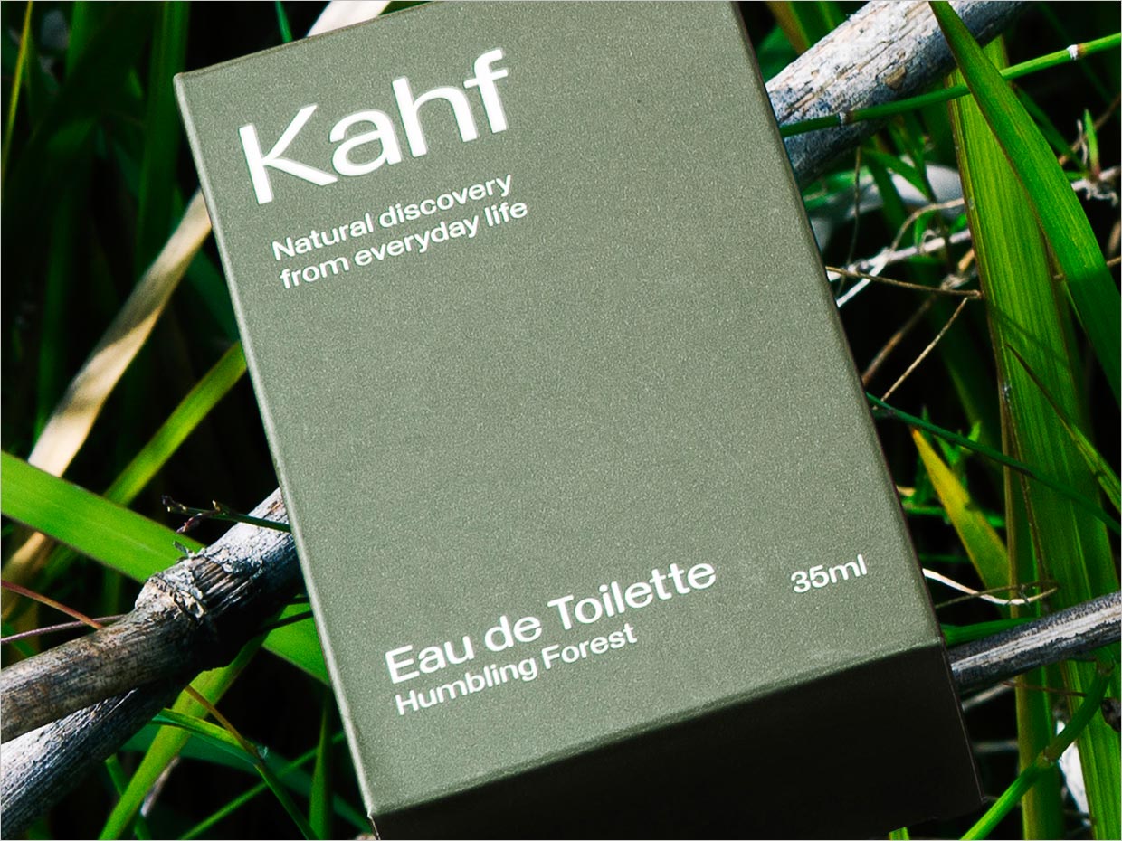 簡約的印度尼西亞Kahf男士護理化妝品包裝設(shè)計