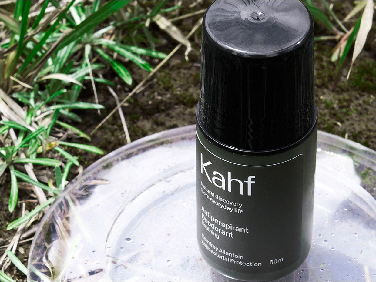 簡約的印度尼西亞Kahf男士護理化妝品包裝設(shè)計