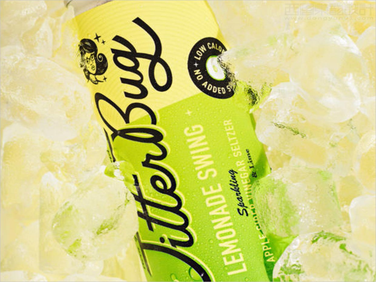 美國Jitterbug氣泡蘋果醋飲料包裝設(shè)計