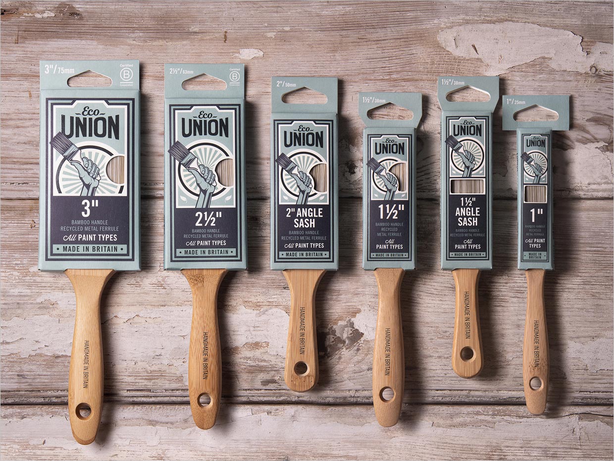 英國Eco Union油漆刷子裝飾工具包裝設(shè)計(jì)