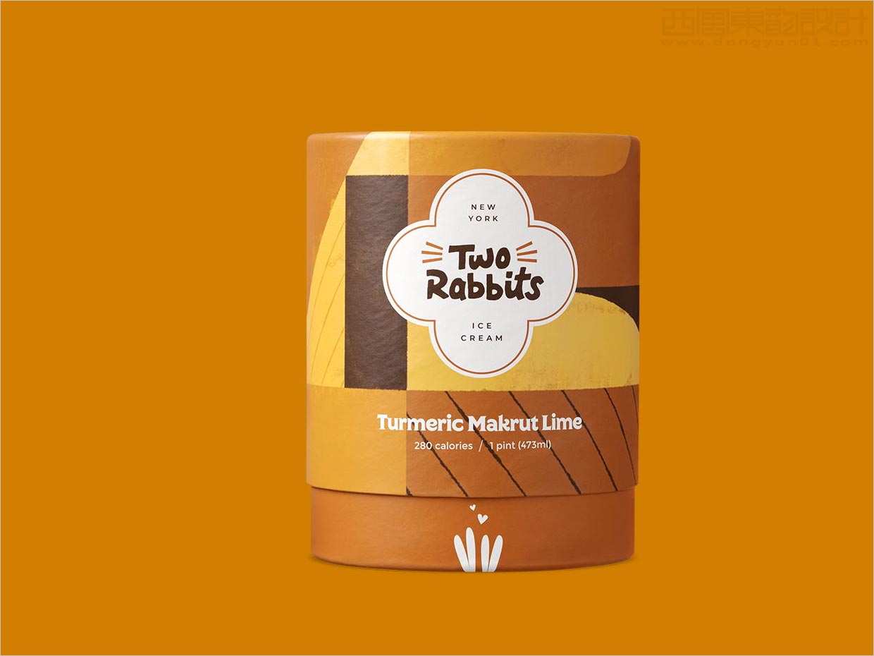 稍縱即逝的快樂，用兩只兔子冰淇淋包裝設計